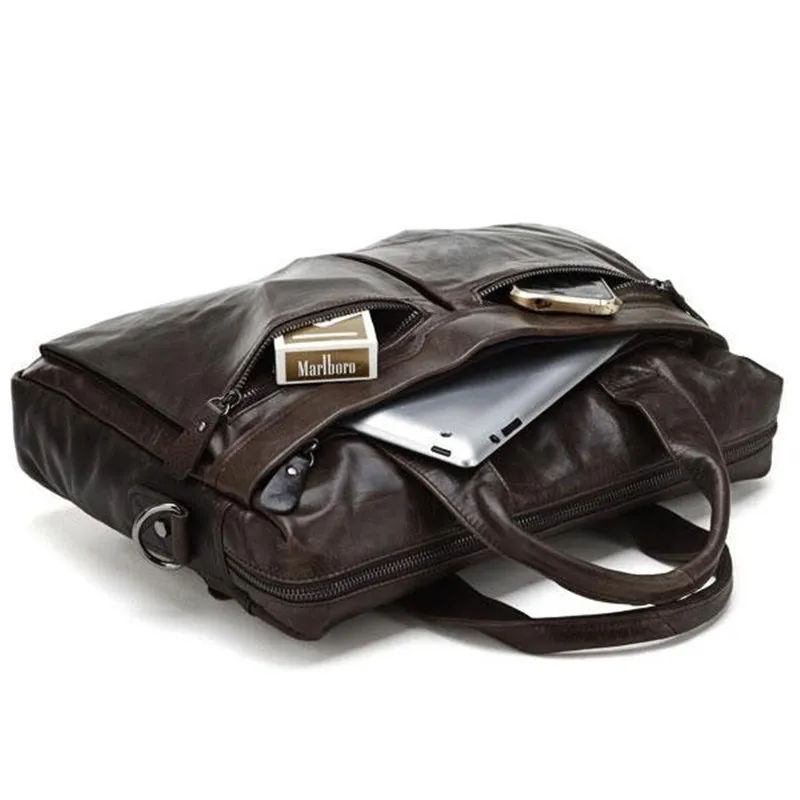 Роскошный портфель из натуральной кожи, мужская деловая сумка, мужской портфель, кожаная офисная сумка, сумка для ноутбука, мужская сумка-мессенджер, тоут