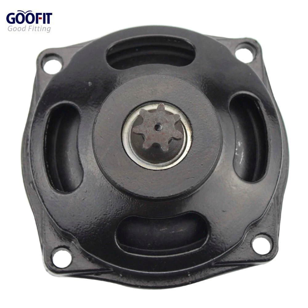 GOOFIT 7-Zähne Motorrad Getriebe Kupplung Trommel T8F kette für 2-hub 47cc & 49cc Pocket Bike E032-001