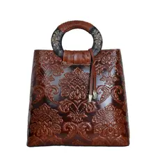 REGEM new leather handbag fashion tide national wind, female in huai oblique ku bucket with the bag