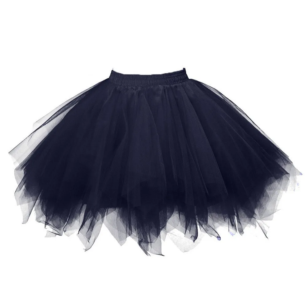 7 Layers Princess Tulle Skirt High Waist Pleated Dance Skirt High Quality Pleated Gauze Short Skirt Adult Tutu Dancing Skirt black tennis skirt Skirts