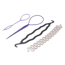 3 Tipos de Magic Hair Styling Accesorios Set Pelo Del Perno de Pelo del fabricante del Bollo del Pelo Trenzado Giro Herramienta de Diseño para Las Mujeres