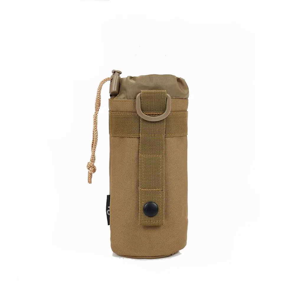 brown Открытый тактический мешок бутылки воды военная система Molle чайник сумка Кемпинг Туризм Путешествия выживания наборы держатель сумки - Цвет: brown
