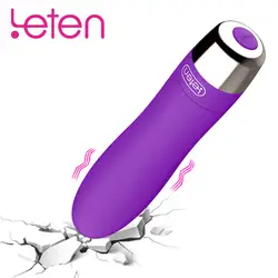 Leten 10 скоростей Пуля Вибратор Секс-игрушки Для девушку клитора фаллоимитатор вибратор мастурбатор USB влагалище анальный массаж