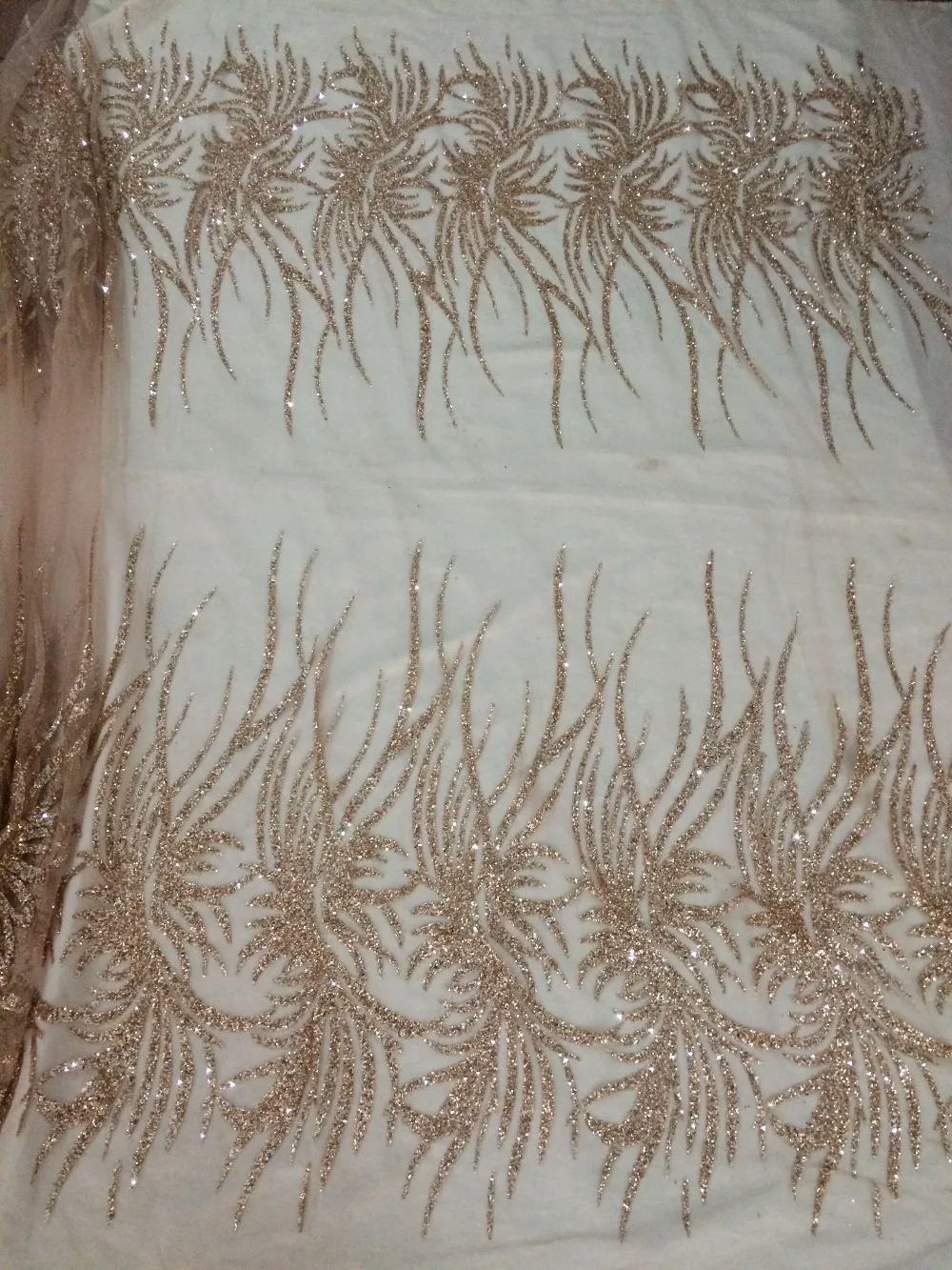 

L-212 glued glitter print african mesh tulle lace 5yards for evening dress