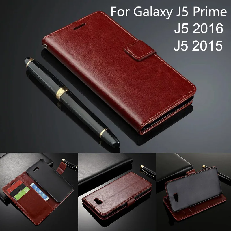 Кожаный чехол для Samsung Galaxy J5 Prime G570 sm-G570f Ds флип 2016 J510F 2015 J500 бумажник с отделением