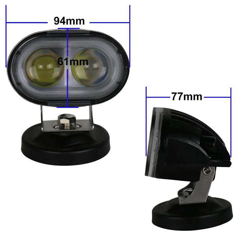 5 Car 2PCS 20W 4D Chips Work Light Spot Beam SUV Truck Boat Leds Offroad Drive Car 2PCS 20W 4D Chips Work Light Spot Beam SUV Truck Boat Leds Offroad Drive white blue amber orange yellow white