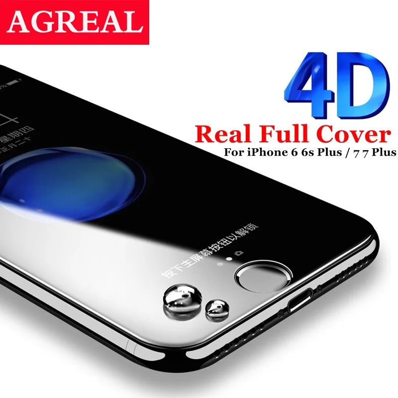 aliexpress buy agreal for iphone 6 6s 4d cover tempered glass for iphone 7 plus 7 3d aliexpress buy agreal for iphone 6 6s 4d cover tempered glass for iphone 7 plus 7 3d