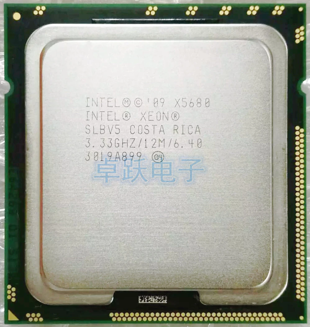 top processor original Intel Xeon X5680 3.33GHz LGA1366 12MB L3 Cache Six Core server CPU processor desktop laptop processor