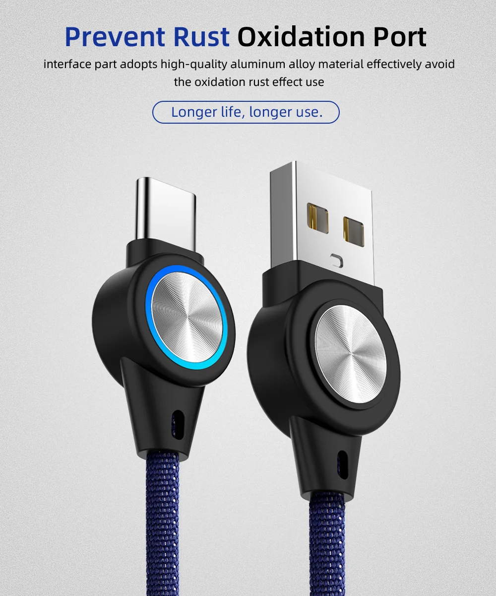 Robotsky 3A USB C Micro USB кабель для быстрой зарядки для huawei samsung Xiaomi Android мобильного телефона USBC MicroUSB пружинная Дата линия