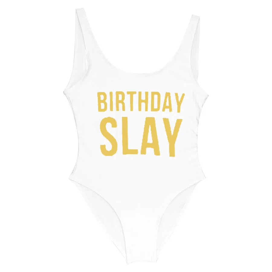 birthday slay swimsuit plus size