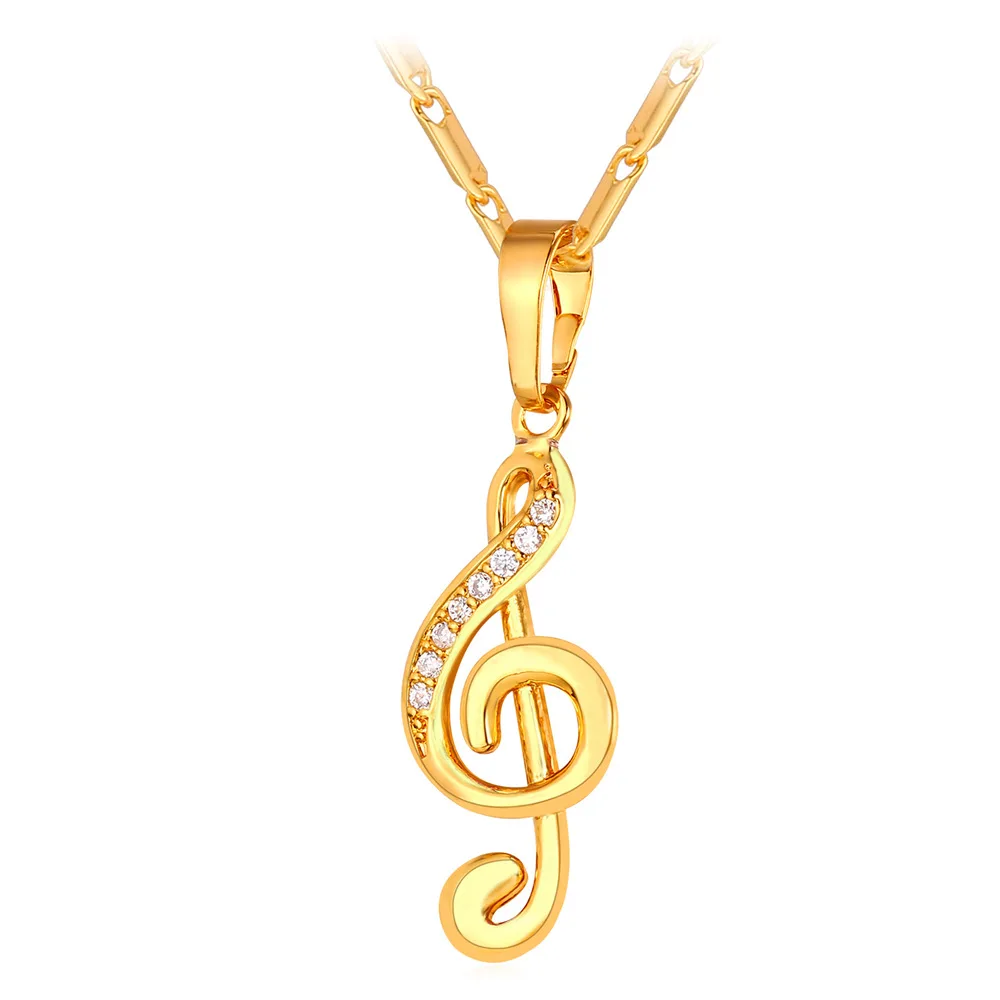 Charm Necklaces & Pendants For Women Musical Notation Music Note