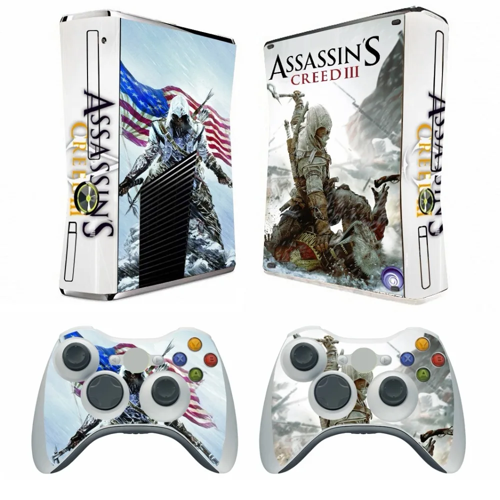 211 виниловые наклейки для кожи Microsoft Xbox 360 Slim и 2 контроллера XBOX360 SLIM|protector sticker|protector