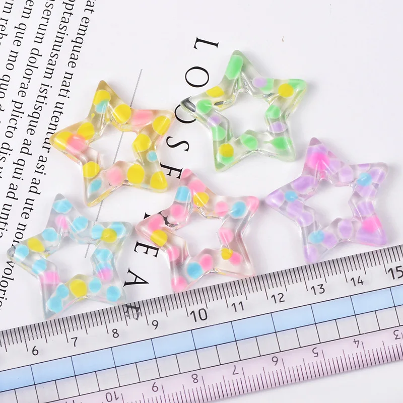 5 Colors Resin Wave Point Pentagram Diy Material Slime Accessories Supplies Polymer Clay Mold Interactive Toy for Children Model 5 Colors Resin Wave Point Pentagram Diy Material Slime Accessories Supplies Polymer Clay Mold Interactive Toy for Children Model