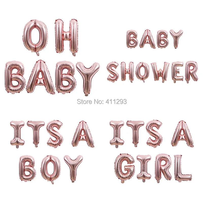Воздушные шары с надписью oh baby/its a girl/its boy/baby shower | Дом и сад