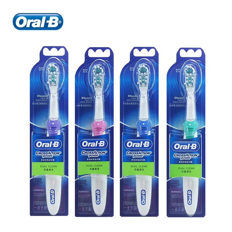 Oral B электрическая зубная щетка с двойным вращением и вибрацией сменные зубные