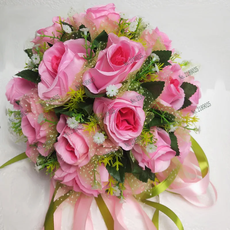 SexeMara белый красный розовый свадебный букет ручной работы искусственный цветок Роза buque Casamento Свадебный букет для свадьбы