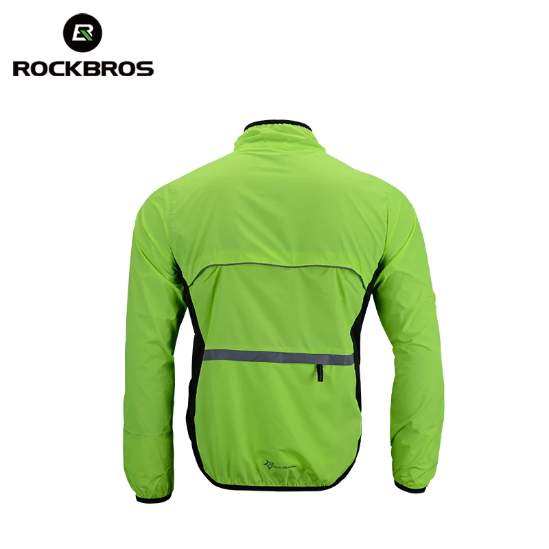 ROCKBROS الدراجات دراجة دراجة سترة معطف الدراجات دراجة جيرسي الملابس عاكسة للريح سريعة الجافة معطف الدراجة معدات