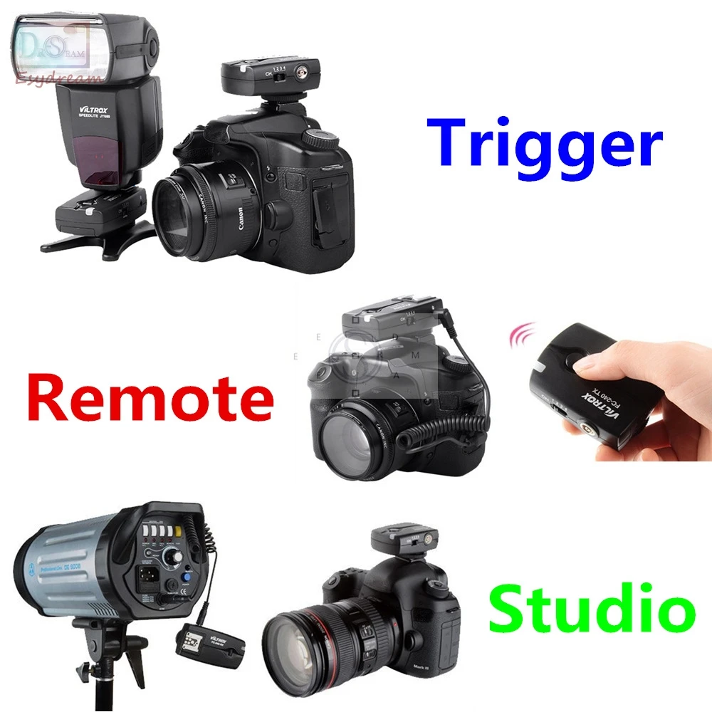3in1 Wireless Remote Control + Speedlite / Studio Flash Trigger For Nikon D810 D800e D800 D700