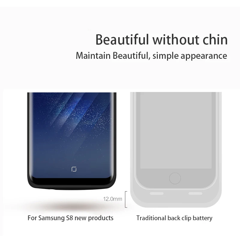 VVKing 6500 мАч/5000 мАч зарядное устройство чехол для Samsung Galaxy S8 plus внешний аккумулятор