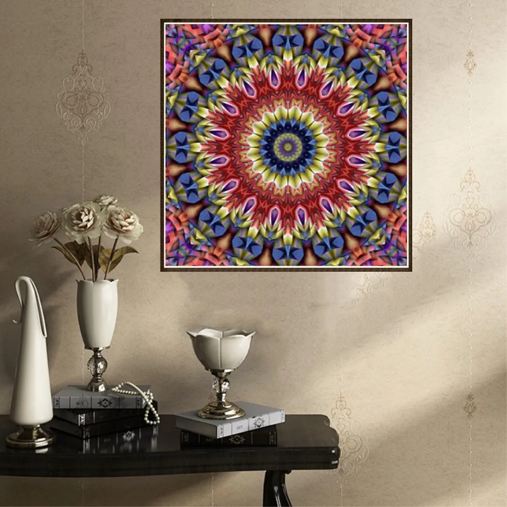 DIY 5D Diamond Round drill painting Crystal Picture sunny Flower Diamond Embroidered painting living home decoration gifts