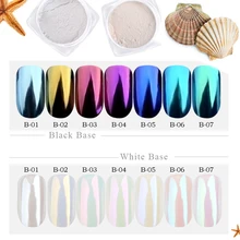 1 г сверкающая Аврора волшебное зеркало хром дизайн ногтей блестящая пудра красочный пигмент хлопья пыль украшение маникюрные советы JIB01-07