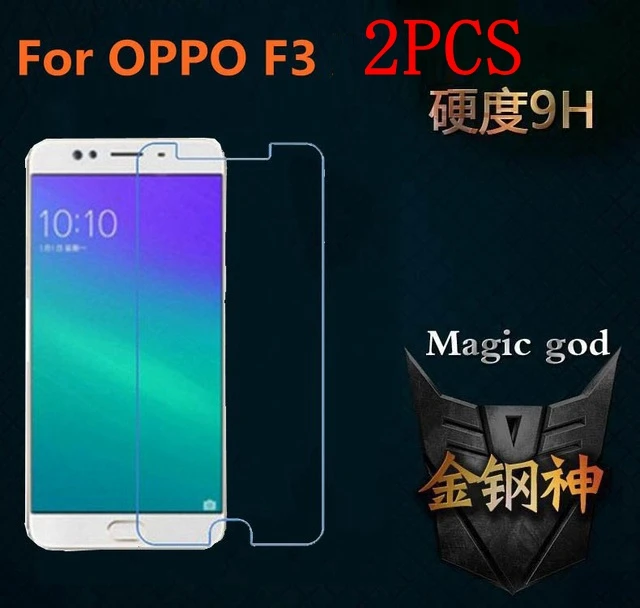 2 шт. закаленное стекло для OPPO F3 защита экрана Защитная пленка A77 | Мобильные