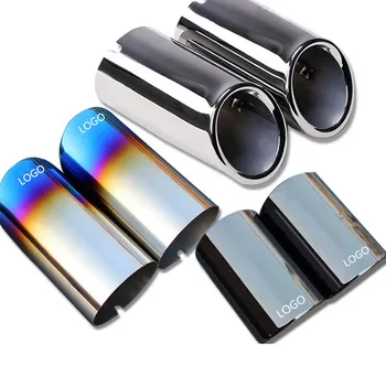 

304 Stainless Steel Tail Throat Exhaust Pipe For Audi A3 Q5 Q7 A4L Q3 A6L A5 DB099