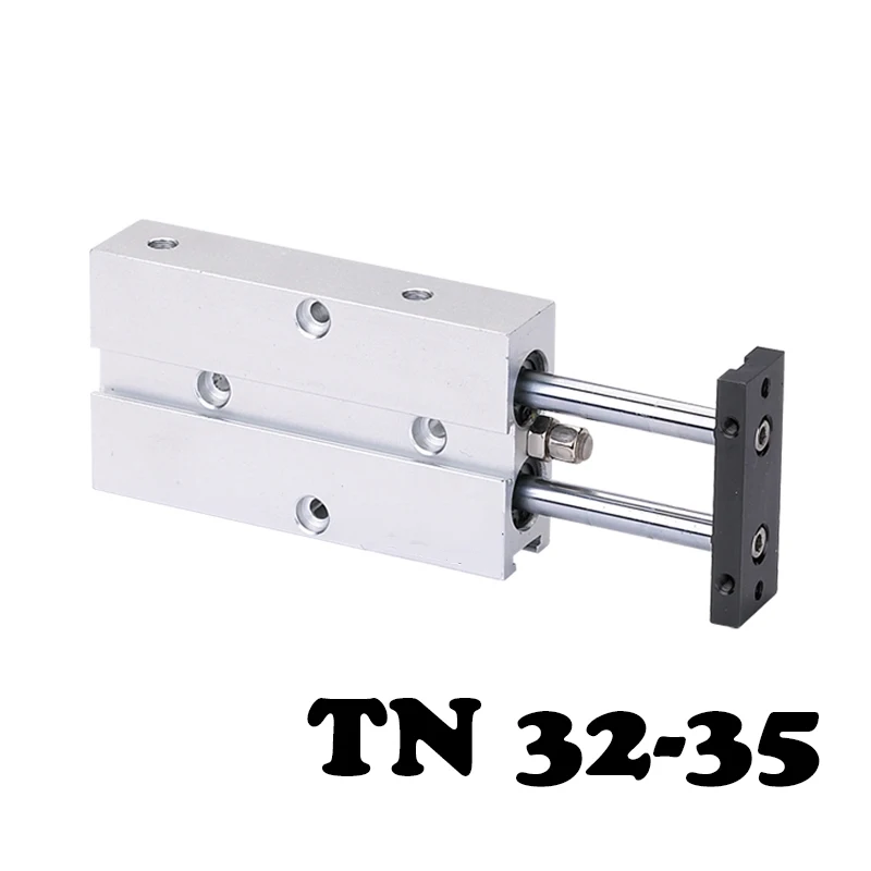 TN 32-35 двойной вал дважды штока цилиндра, цилиндра электронные компоненты пневматический цилиндр серии высокого качества