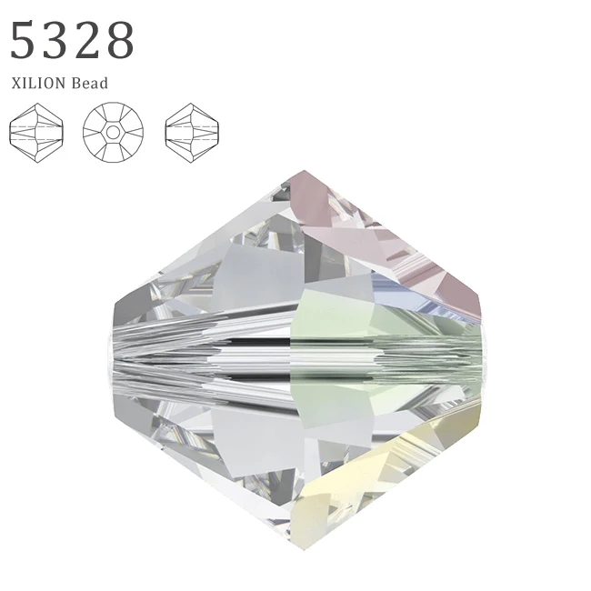 Кристаллы Swarovski 5328 100% оригинальные бусины Биконусы австрийские россыпью стразы