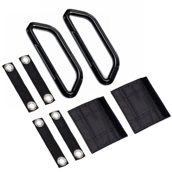 

Marlaa 2Pcs Universal Headrest Grab Handles Back-Grip for off Road backseat Passengers For Jeep Wrangler JK JKU Sports
