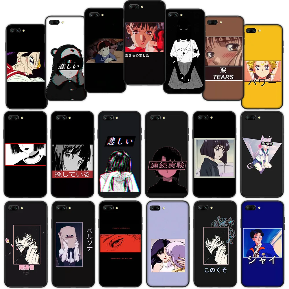 

Beautiful eyes of anime aesthetic Soft Cover Case for Huawei Honor 10 Note 10 9 Lite 8X 7A 3GB Pro Y6 Y7 Y9 Prime Nova 3