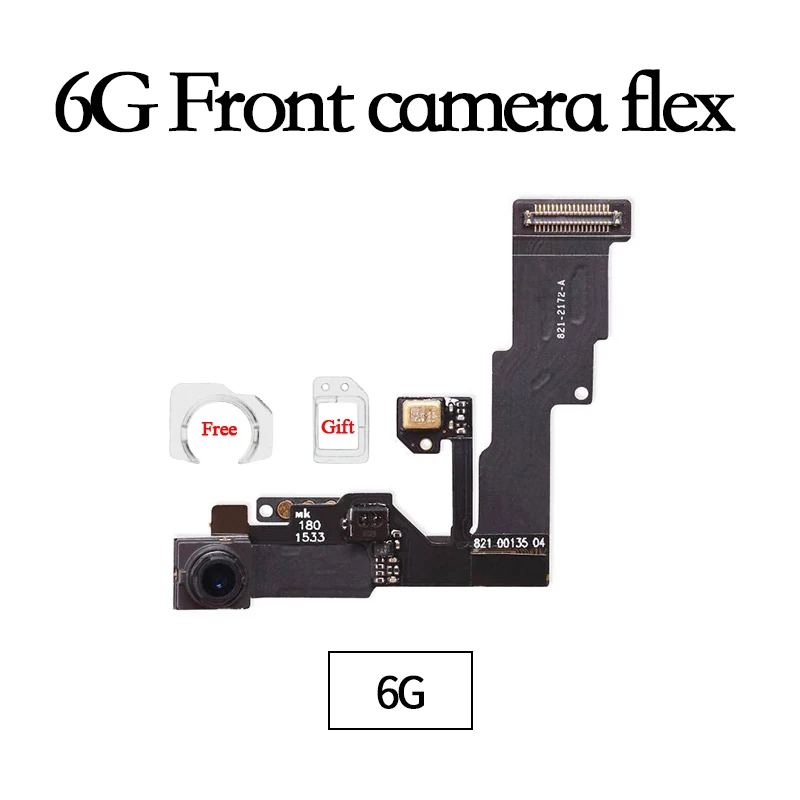 

1pcs High Quality For iPhone 6 4.7"Front Facing Camera with Proximity Sensor Flex Cable With Front Camera Ring Holder