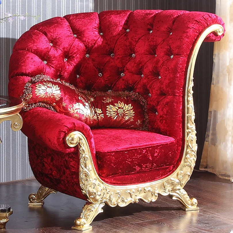 European High End Living Room Sofa Fabric Red Wedding Banquet European High End Living Room Sofa Fabric Red Wedding Banquet Chair Clic Fashion Personality In Hotel Sofas From Furniture On