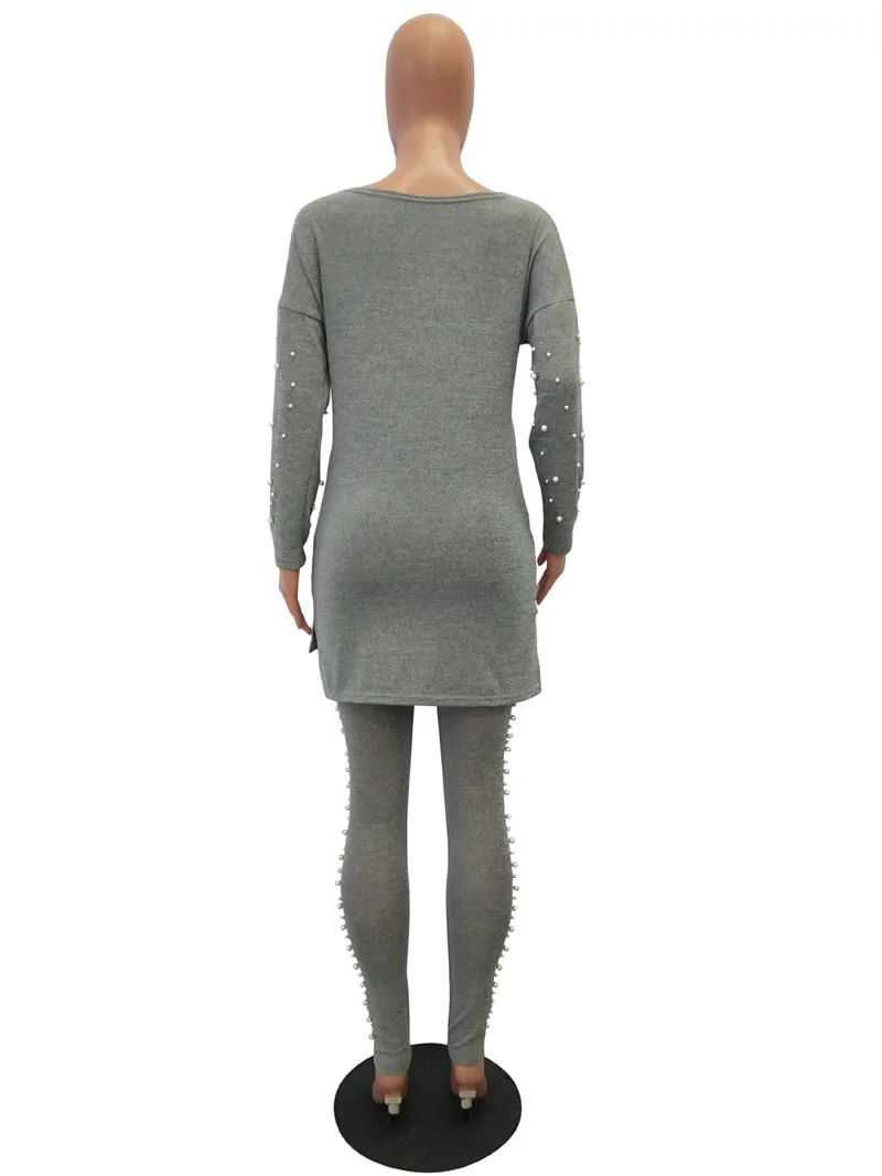 2018 autumn women knitting tracksuit set-7