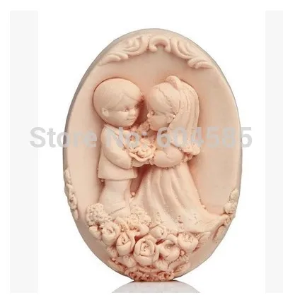 

Sweet Love Wedding 0820 Craft Art Silicone Soap mold Craft Molds DIY