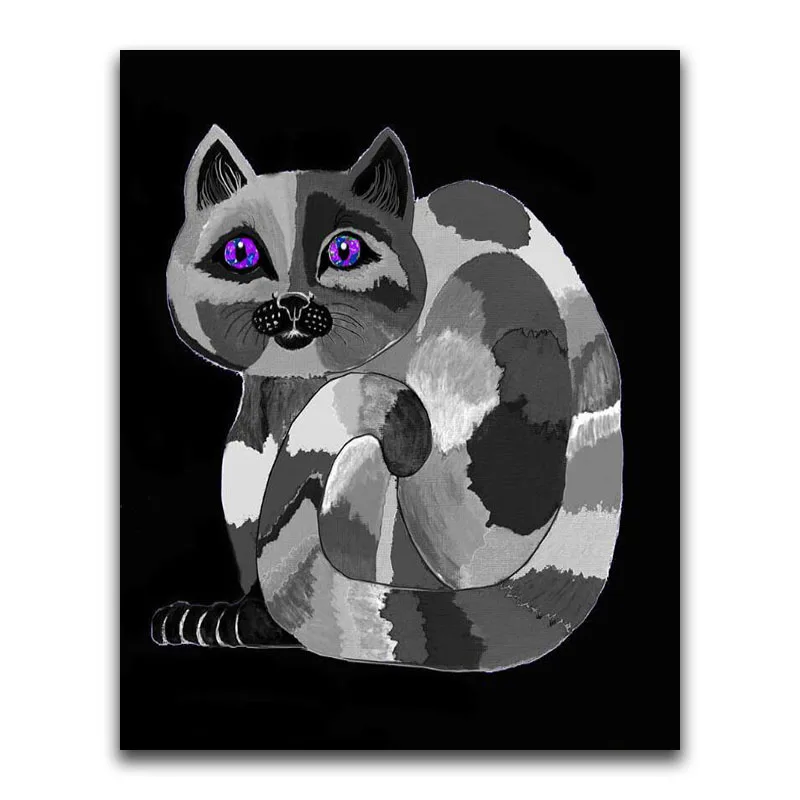 DIY 3D Diamond painting cat Full Round Diamond mosaic Animal kitten Full Square Diamond embroidery Cross stitch Cartoon dog