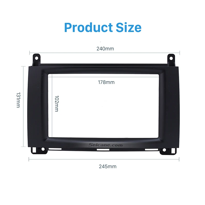 Seicane 173*98/178*100*178*102 мм 2DIN автоаудио фасции для BENZ B200/A-Class(W169)/B-Class(W245) стерео Рамка комплект для переоборудования