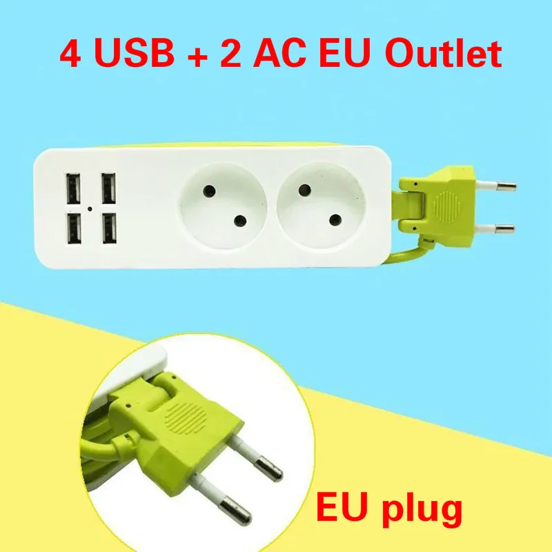 Power Strip EU Plug 1200W 250V,1.5m Cable,Wall Multiple Socket Portable