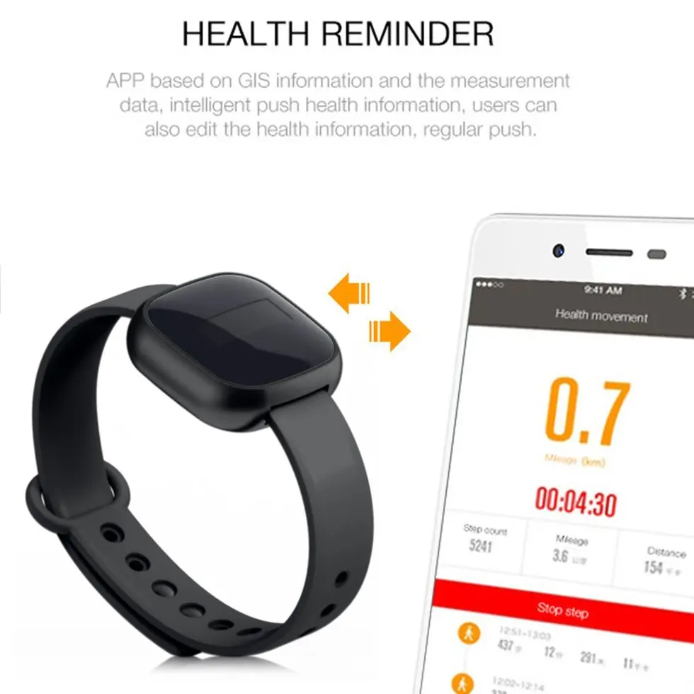 

5pcs Bluetooth Smart Watch Outdoor Sports Wearing Smart Wristband Bracelet Fashion Device