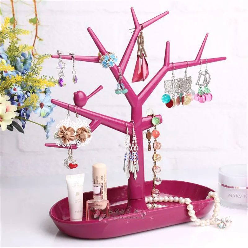 1 PC جديد صينية تقديم الوقوف للمجوهرات القرط قلادة الغزلان القرن شجرة تخزين تنظيم تظهر الجرف الحمام مجموعة