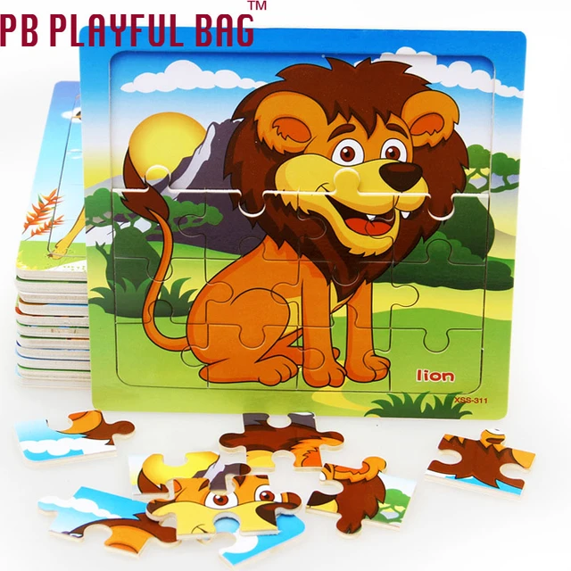 Pb Playful Bag 4pcs Small Jigsaw Puzzle Children's Woody Forest Animals 2-3-4  Year Old Baby Story Jigsaw Puzzle Toys - Puzzles - AliExpress