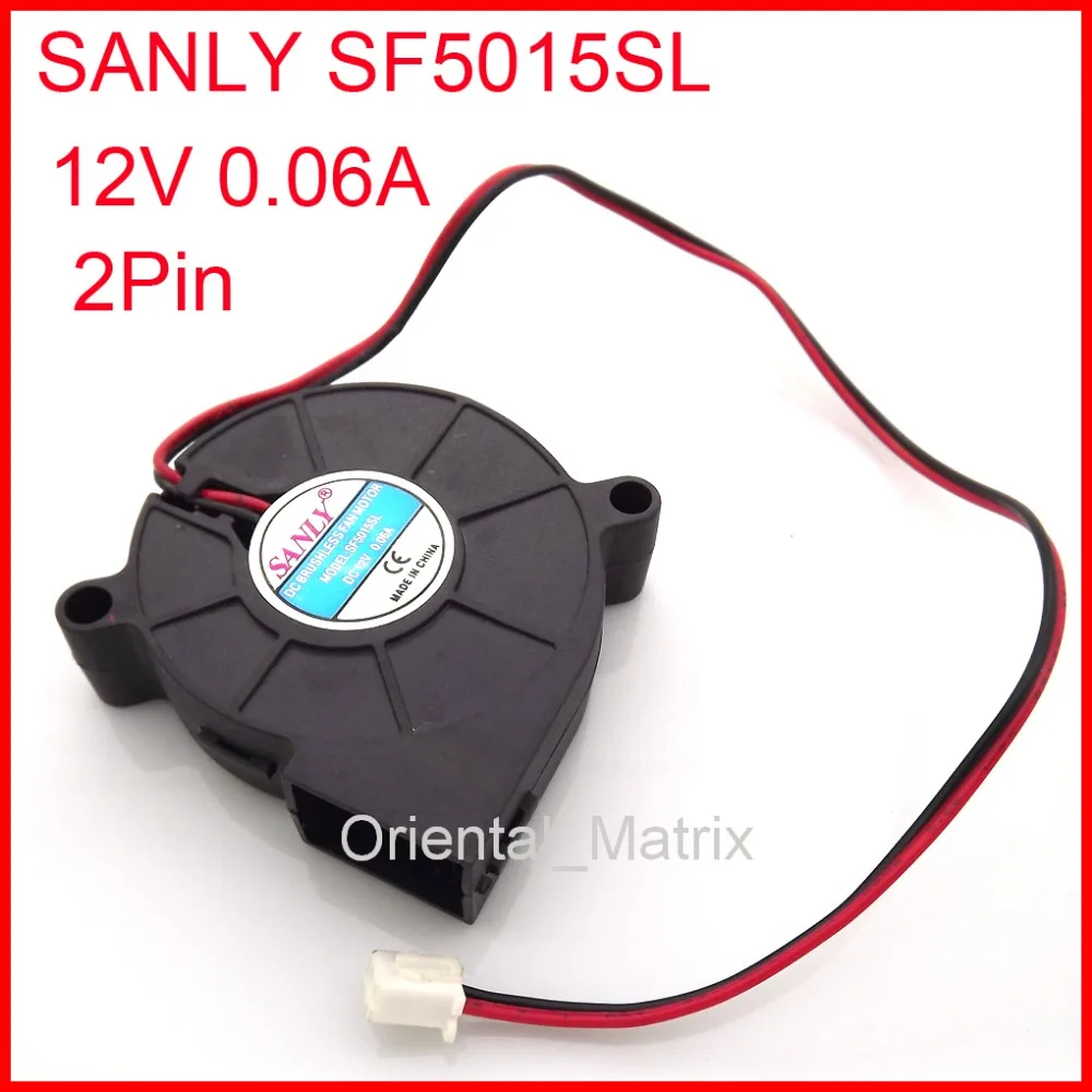 Бесплатная доставка SF5015SL 12V 0.06A 50*50*15 мм Ультра тихий увлажнитель турбо вентилятор