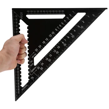 

12 Speed Square Ruler Triangle Angle Square Carpenter Measuring Guide Tool 1pc