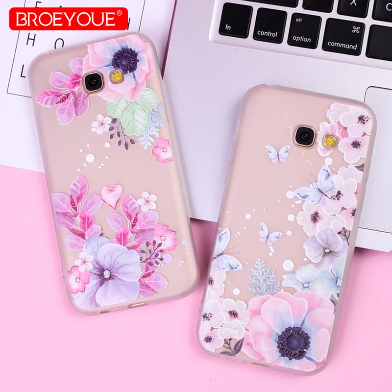 

Cover For Samsung Galaxy A8 2018 Case J4 J6 2018 J5 2017 J3 2016 J7 J5 2016 A3 A7 A5 2017 A5 2018 3D Relief Floral Soft Cases
