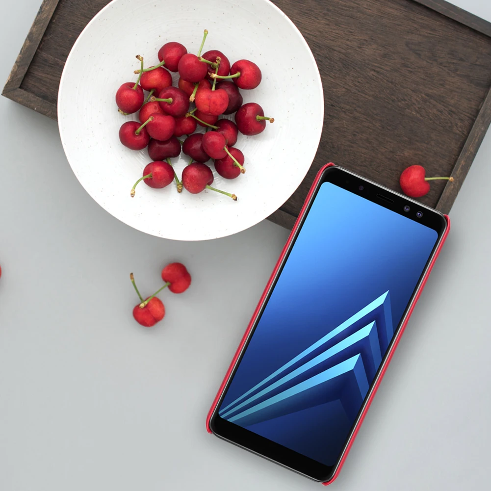 СПС Samsung A8 чехол Nillkin матовый Жесткий Чехол для Samsung Galaxy A8 плюс 5.6 ''и 6.0''