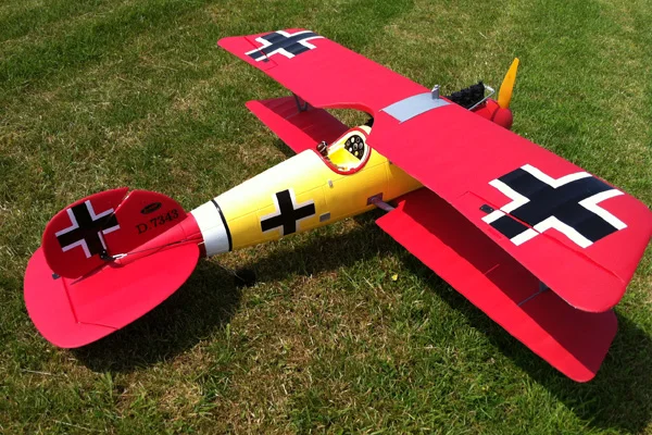DYNAM ALBATROS DVA WWI 1275 мм W/O TX/RX/BATT PNP|rx tx|tx rx |