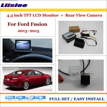 

For Ford Fusion 2013 2014 2015 In Car 4.3" Color LCD Monitor Screen Car Rear Back Up Camera 2 in 1 Park Parking System