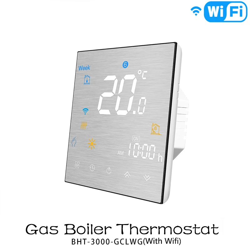 WiFi Smart Thermostat Temperature Controller for Water/Electric floor Heating Water/Gas Boiler Works with Alexa Google Home - Цвет: For Gas Boiler