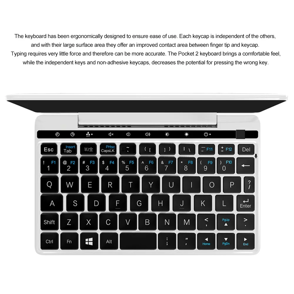 GPD карман 2 7 дюйм(ов) мини-ноутбук планшетный ПК Windows 10 64bit Тетрадь 4 ГБ/128 ГБ 2,4 г и 5 г WiFi BT 4,1 Тип-C ips сенсорный экран