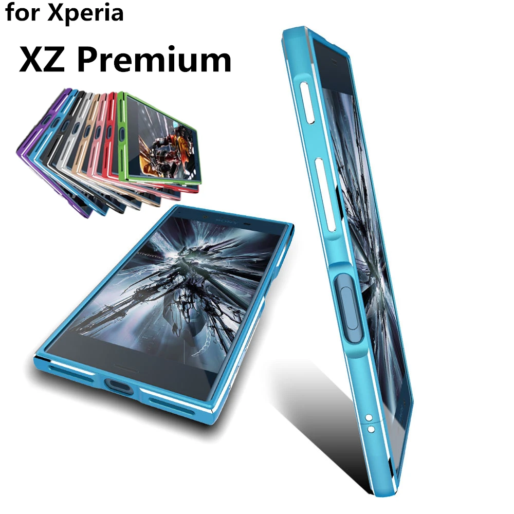 Чехол для Sony XZ Premium Luxury Ультратонкий алюминиевый бампер Xperia G8142 E5563 чехол + 2 пленки